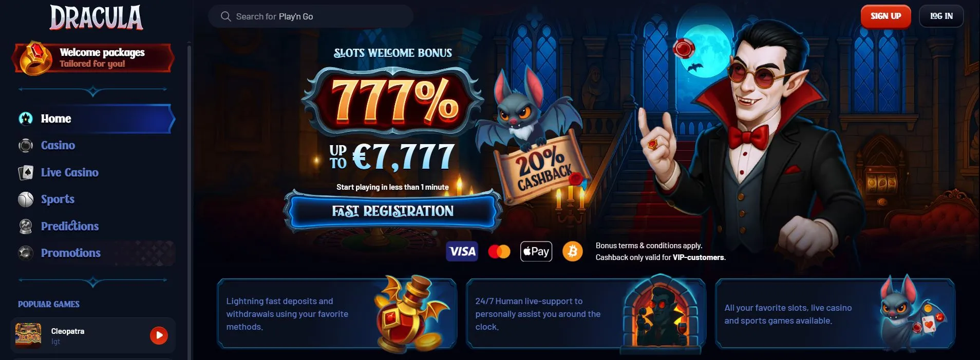 casino online nou 2026 Dracula Casino